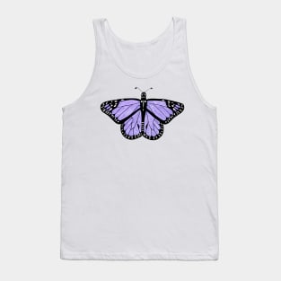 Purple Butterfly Tank Top